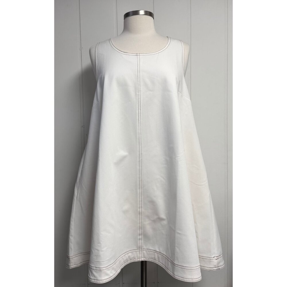 Double Scoop Neck Top Stitch Dress
